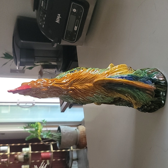 Vintage Majolica Rooster Statue - Picture 4 of 7